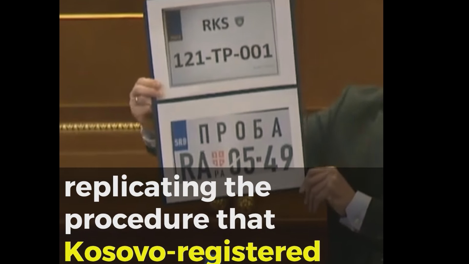 Quid pro quo: Kosovo, Serbia and license plates